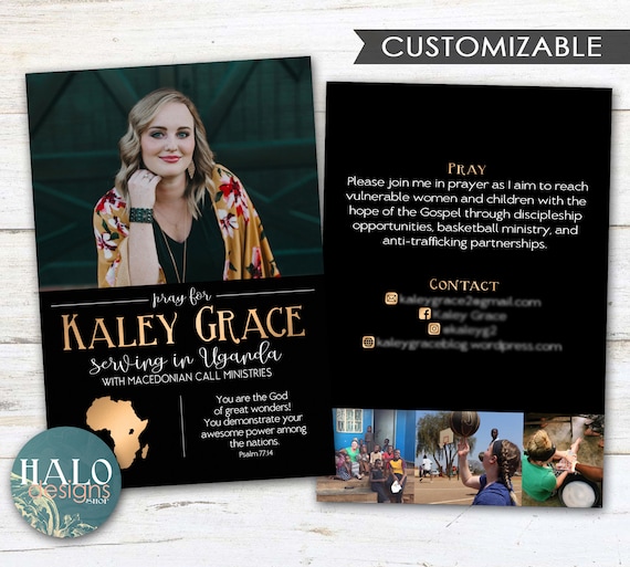 Missionary Card Printed or Digital Postcard Christian - Etsy