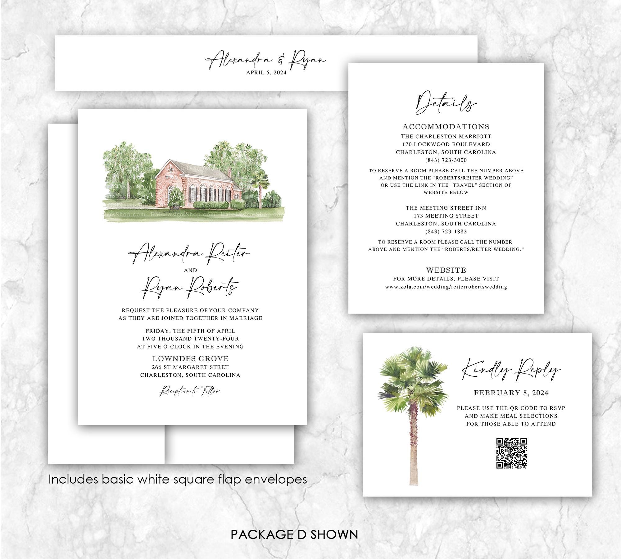 The Hildene, Lincolin Family Home, Wedding Invitation, Manchester, Vermont  Custom Venue Wedding Invitation, Venue Wedding Invitation - Etsy