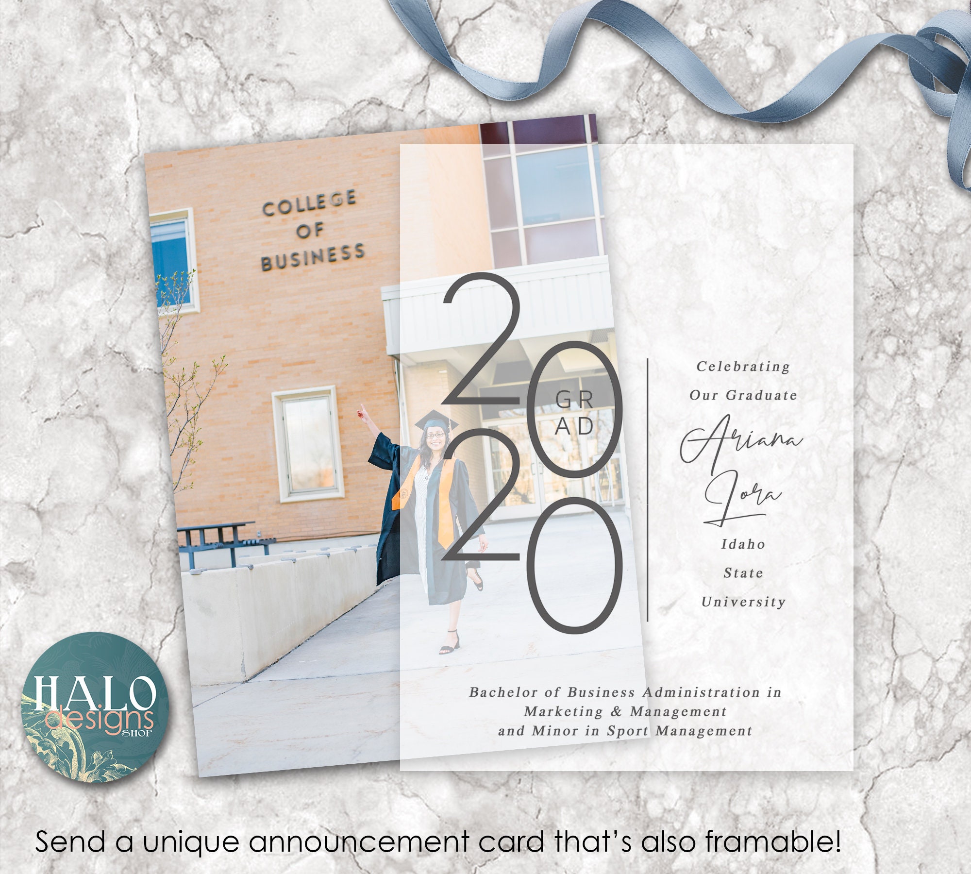 Vellum Graduation Invitation Etsy