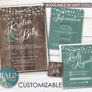 Rustic Wedding,Save The Date,wedding Invitations,Postcard,wedding card,wedding invitation template,Romantic Wedding,green,blue,marsala,wood image 1