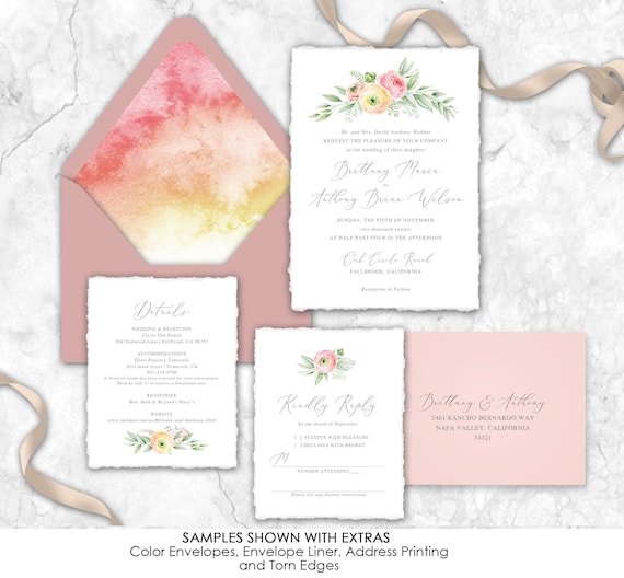 Blank Cards and Plain Envelopes Summer Pastel Colours Craft Wedding Bridal  Invitations Invites Card Making Paper Crafts 