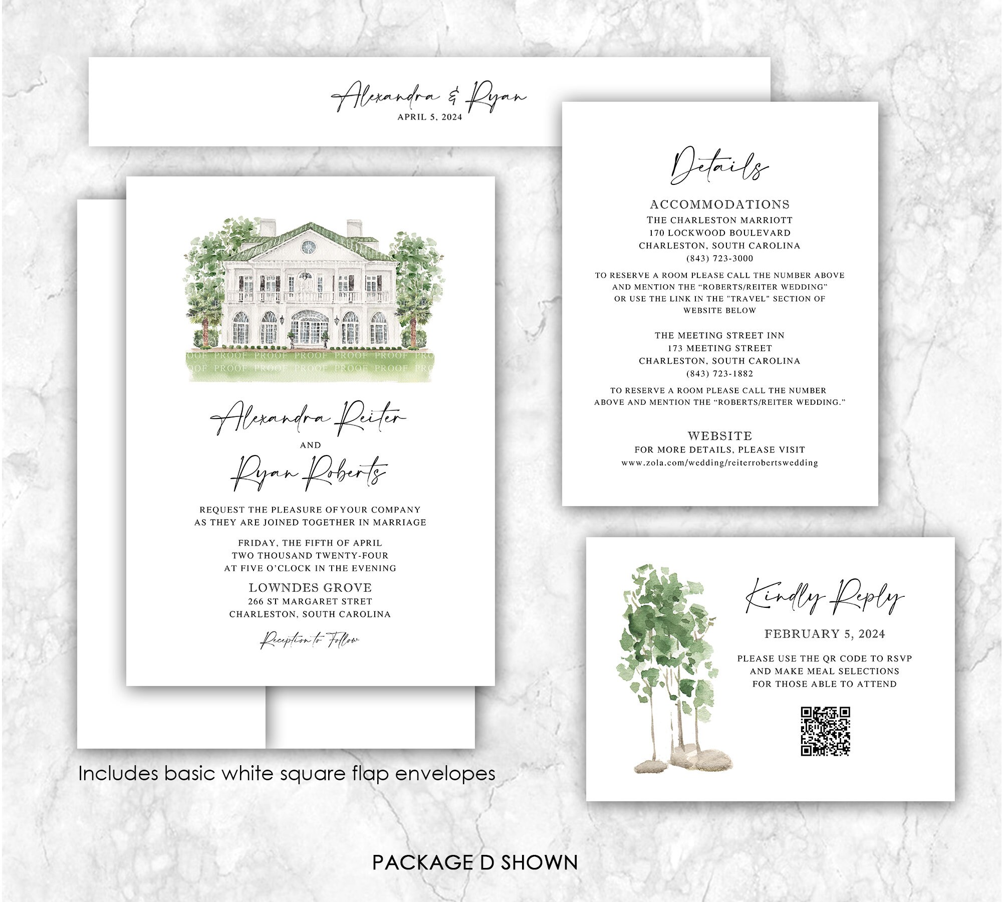 Venue Line Drawing Wedding Invitation, Custom Sketch - Etsy