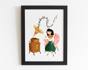 A4  Giclée Art Print - Vintage Illustration | 20s 30s Art Print