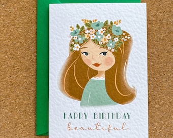 Personalised Birthday Card For Her, Best friend birthday card, Wife birthday card, Daughter Birthday Card, Happy Birthday Card