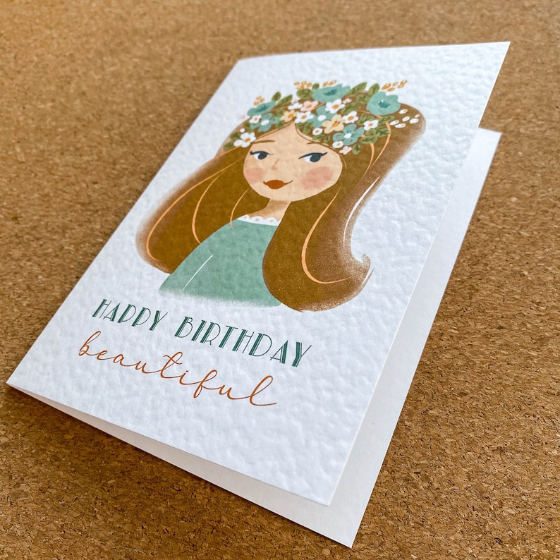 Personalised Birthday Card For Her, Best friend birthday card, Wife birthday card, Daughter Birthday Card, Happy Birthday Card image 5