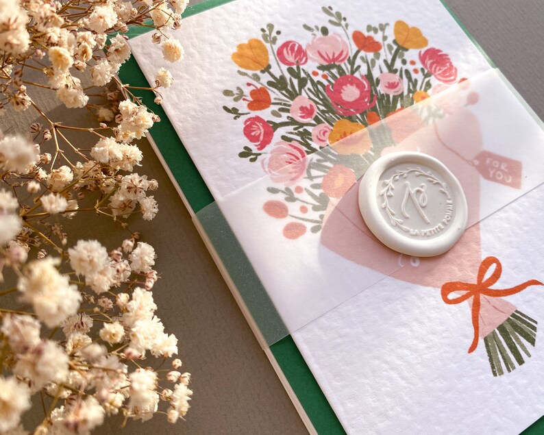 Get Well Soon Card Sending Love Card Sending Flowers Card - Etsy