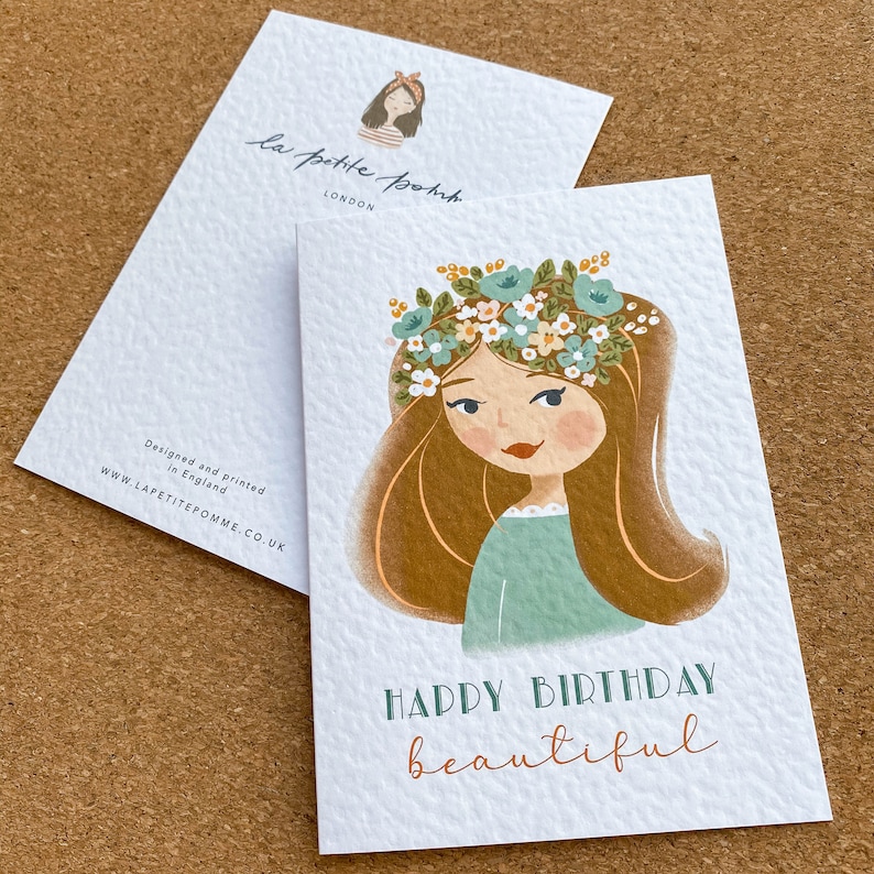 Personalised Birthday Card For Her, Best friend birthday card, Wife birthday card, Daughter Birthday Card, Happy Birthday Card image 8