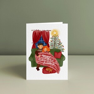 Kerstkaart voor vriendin-vriendje | Kerstkaart voor man-vrouw | Kerstkaart Liefdespaar | Romantische kerstkaart voor hem haar