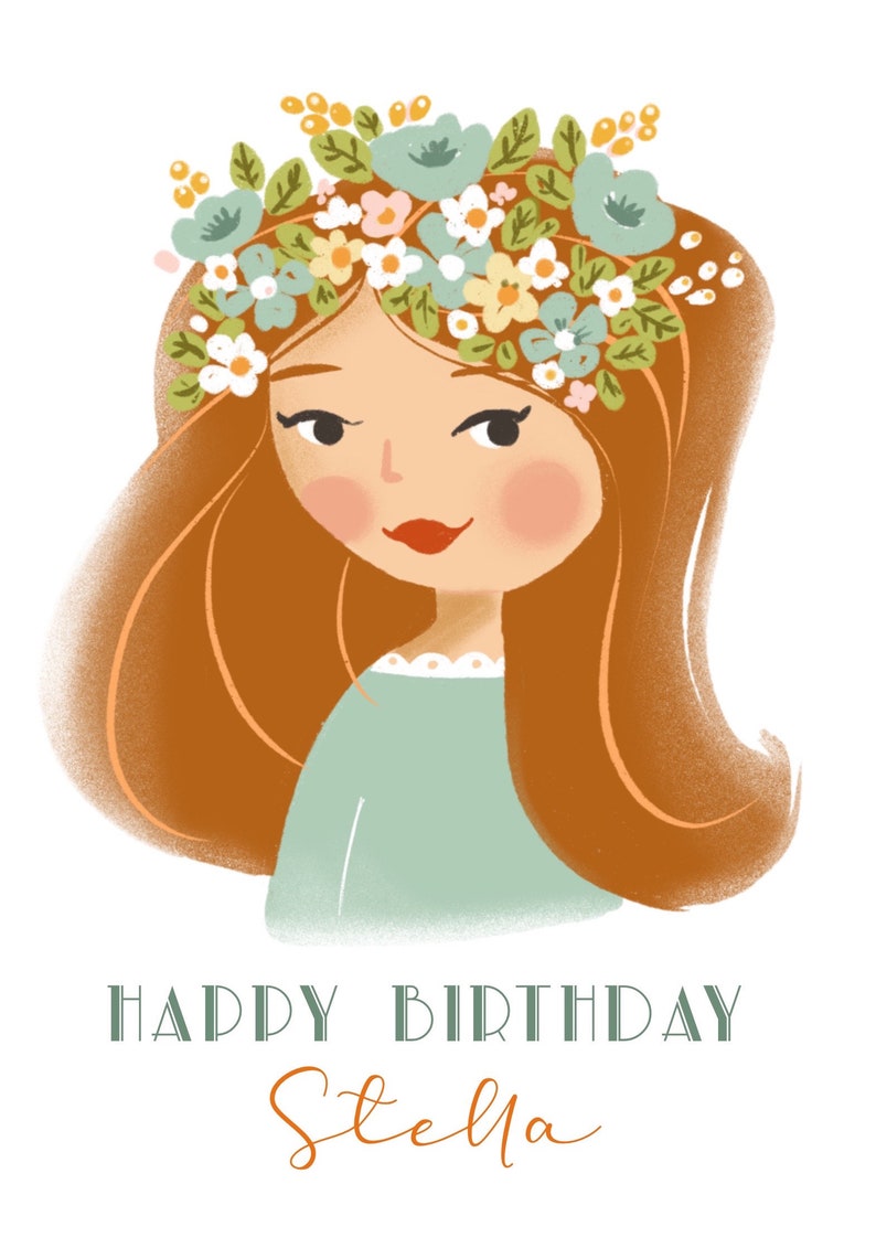 Personalised Birthday Card For Her, Best friend birthday card, Wife birthday card, Daughter Birthday Card, Happy Birthday Card image 2