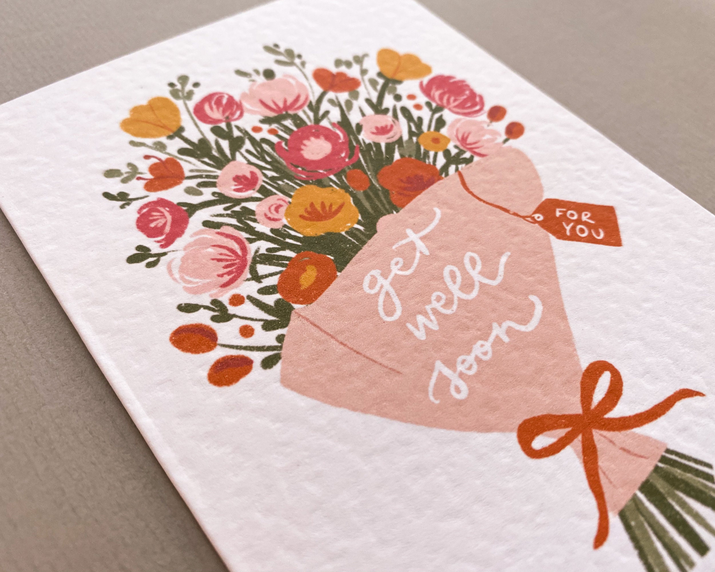 Get Well Soon Card | Sending Love Card | Sending Flowers Card | Feel ...