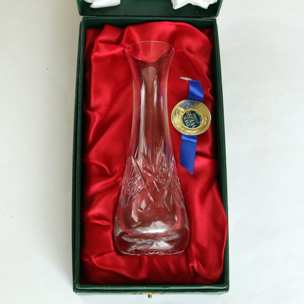 Lead Crystal Vase Etsy UK