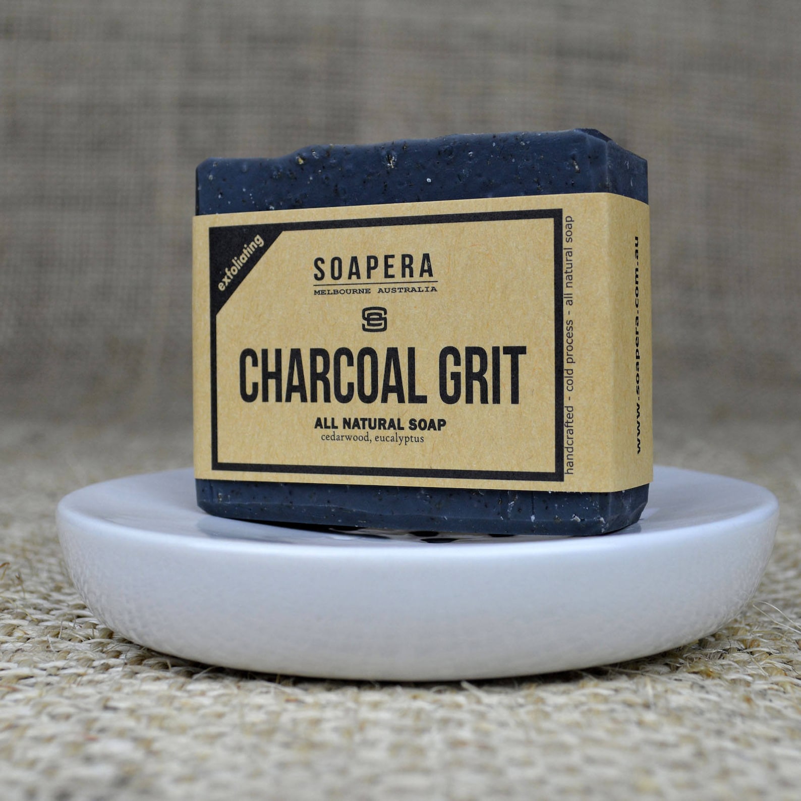 Activated Charcoal Grit Soap Heavy Duty Exfoliating Soap Odour Removal
