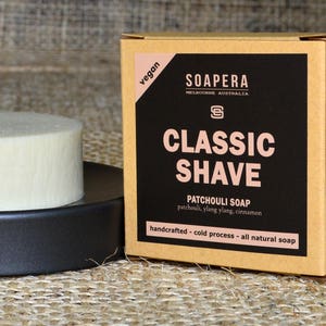 Patchouli Classic Shaving Soap for man- Soap Era all natural handmade vegan soap