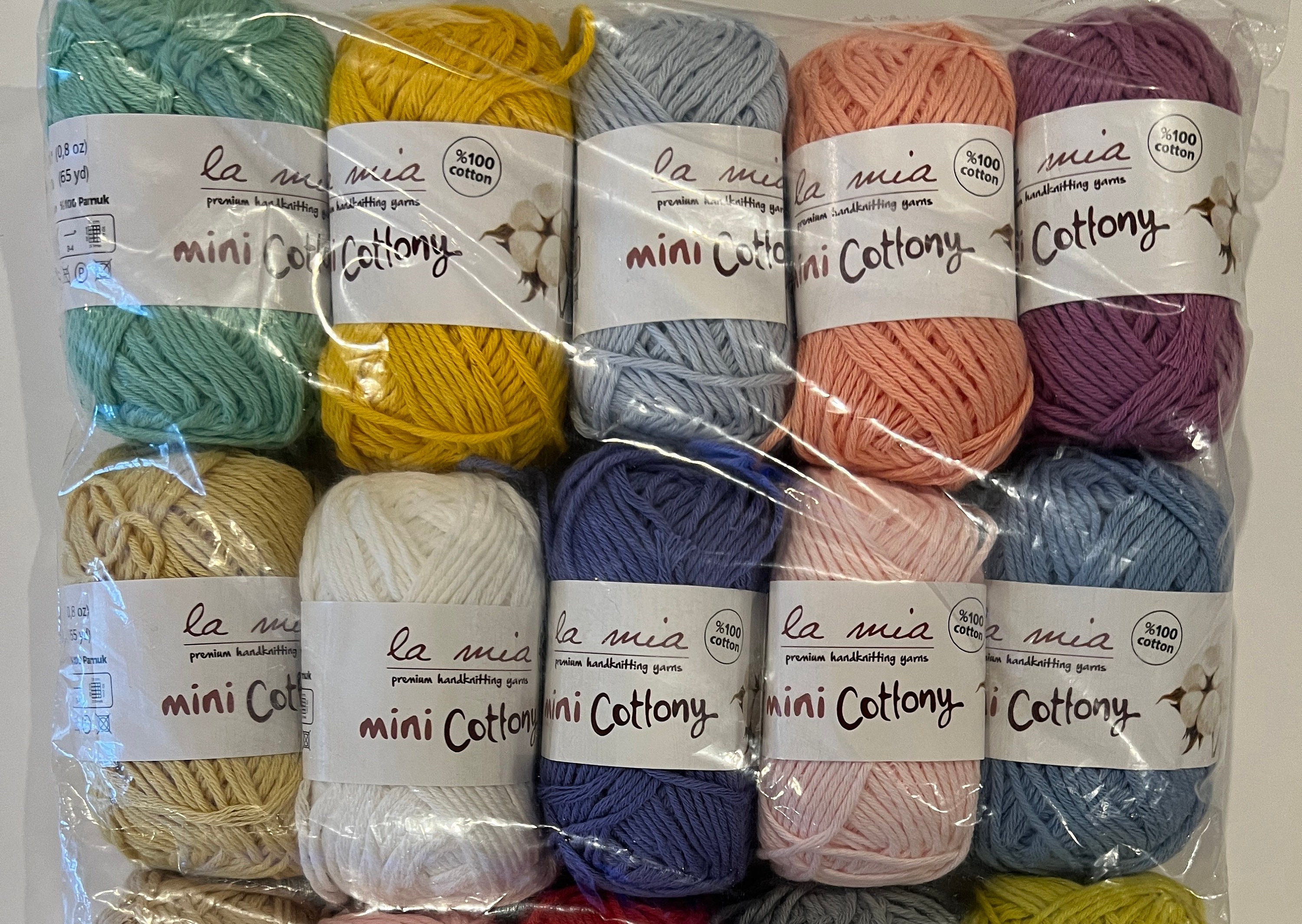La Mia XL Mercerized Cotton Yarn, White - 2 - Hobiumyarns