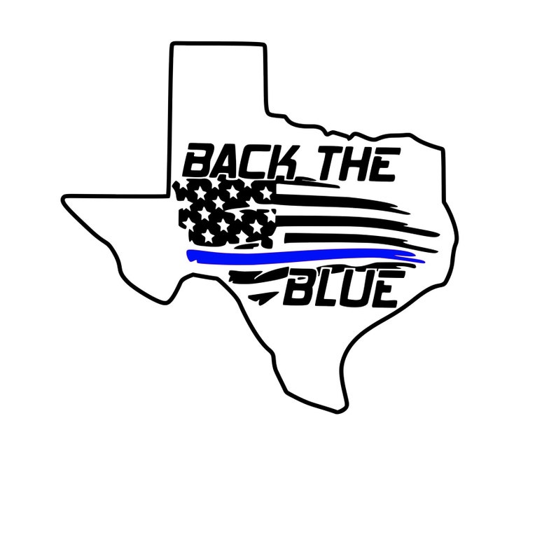 Back the Blue Your State. SVG Etsy