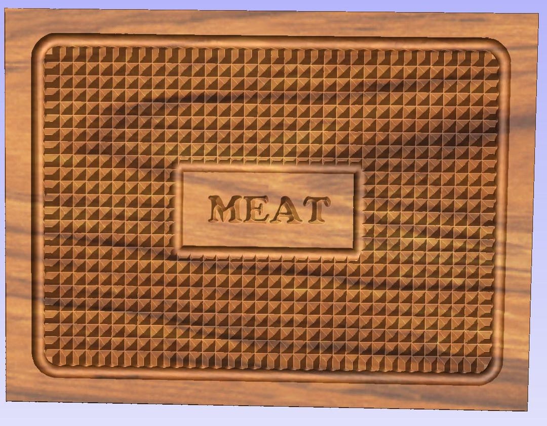 Pyramid Design Carving, Cutting Board SVG for CNC. Meat. With Juice ...