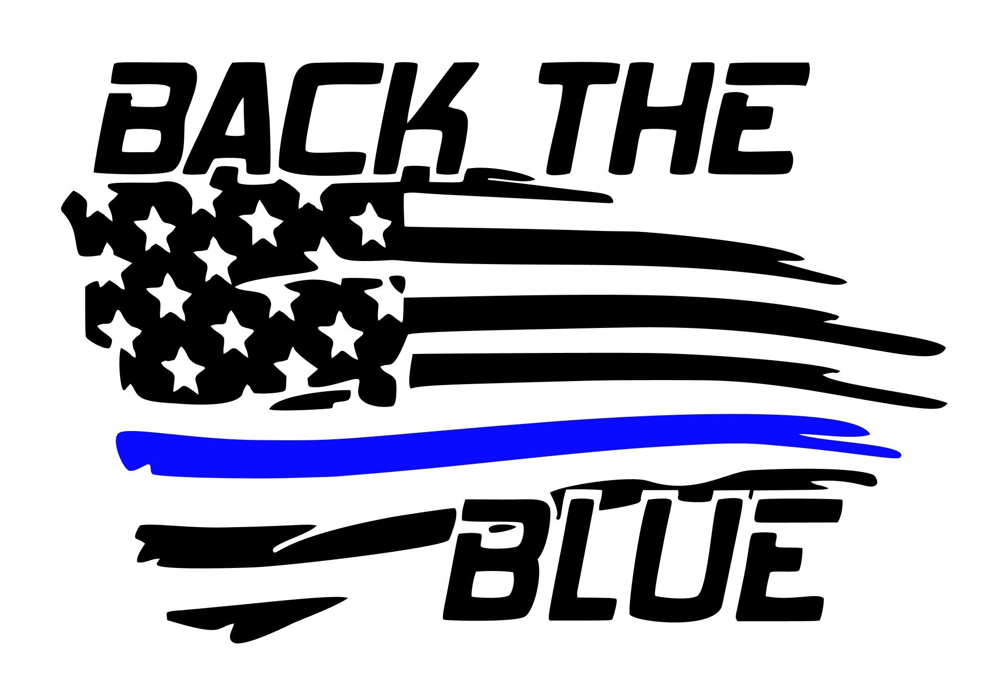 Back the Blue SVG Etsy