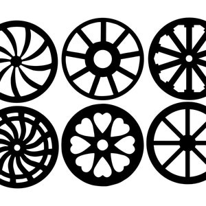 6 verschiedene 20 Zoll Rollen für Kutsche, Dekor, Wagon, svg, cut Datei, Geburtstage, Partyplaner, Backdrop.