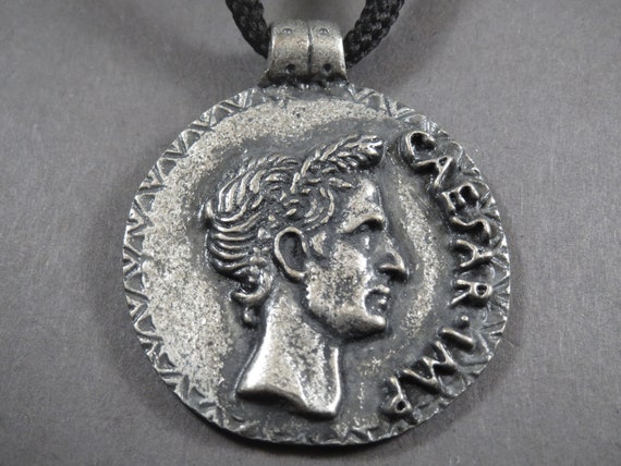 Caesar coin necklace sale