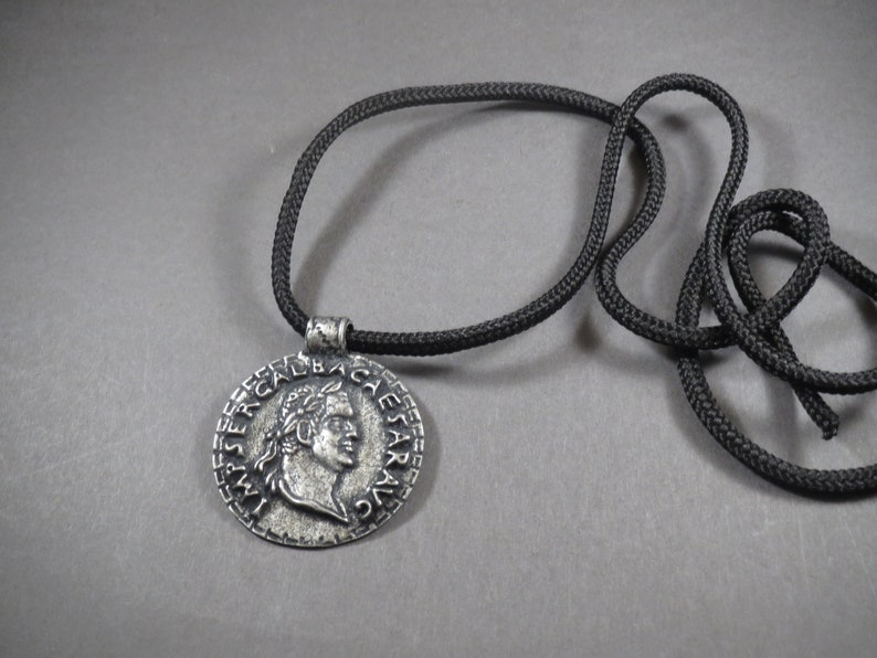 Roman Coin Pendant,Medallion Ancient Roman Emperor/'s Galba Pendant,Necklace,Symbol,Exquisite Author/'s Jewelry.Unique Handmade Locket