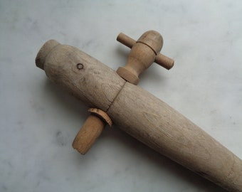 antique wooden faucet, barrel or cask cinnamon, antique rustic wooden faucet, french vineyards, country kitchen