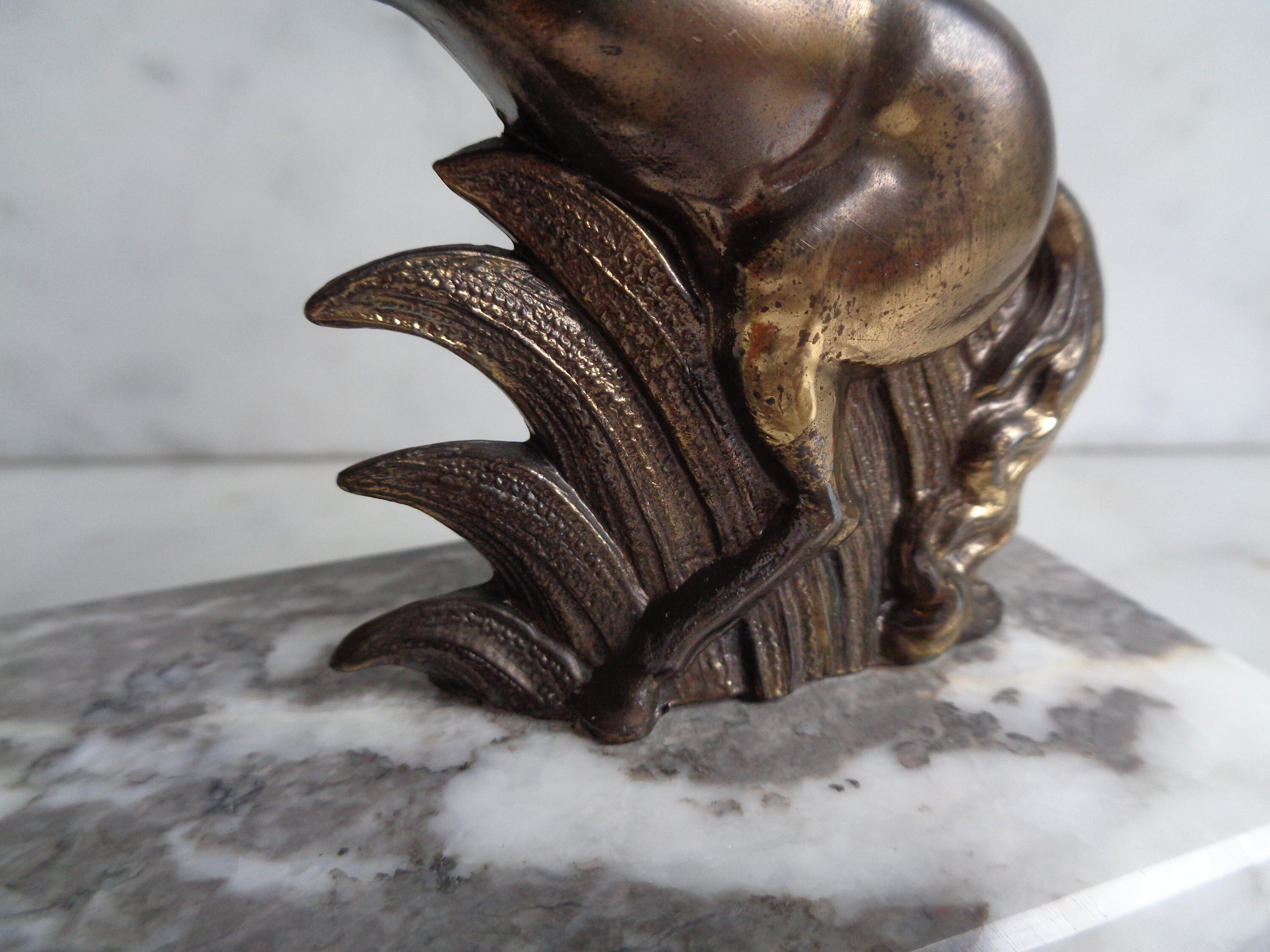 Statuette De Cheval En Métal Bronze Antique - 19 Cm - Déco Bureau Classique - Neuf Sous Emballage