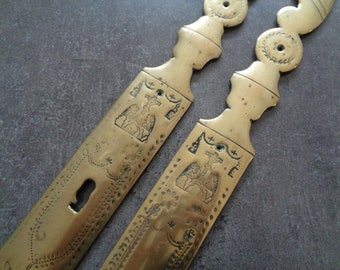 antique large cabinet door fittings, antique furniture accessories, restoration, French antique