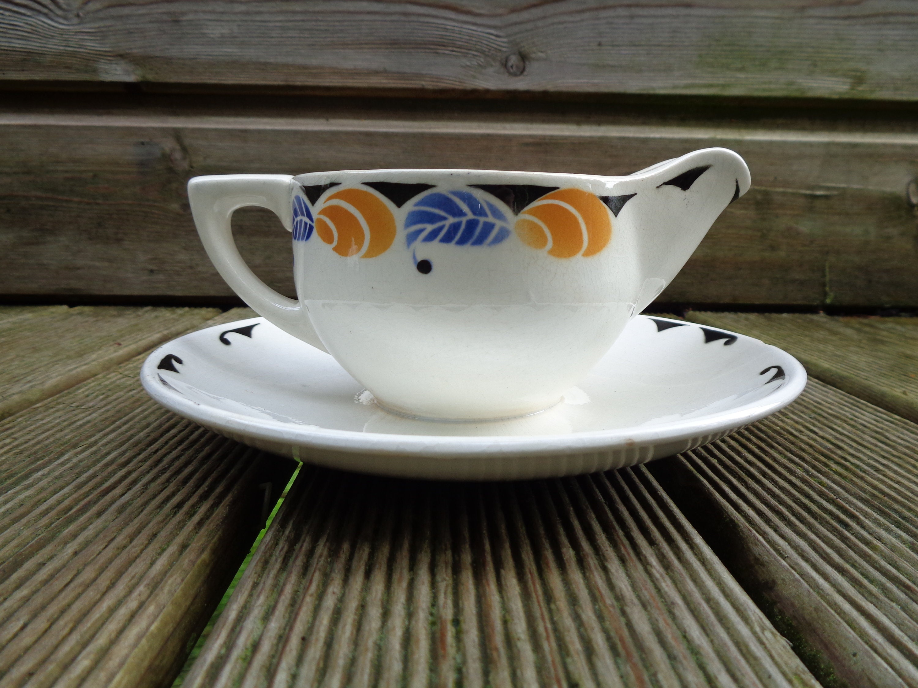 1930年頃サルグミンヌDIGOIN アールデコスカイブルーティーセット