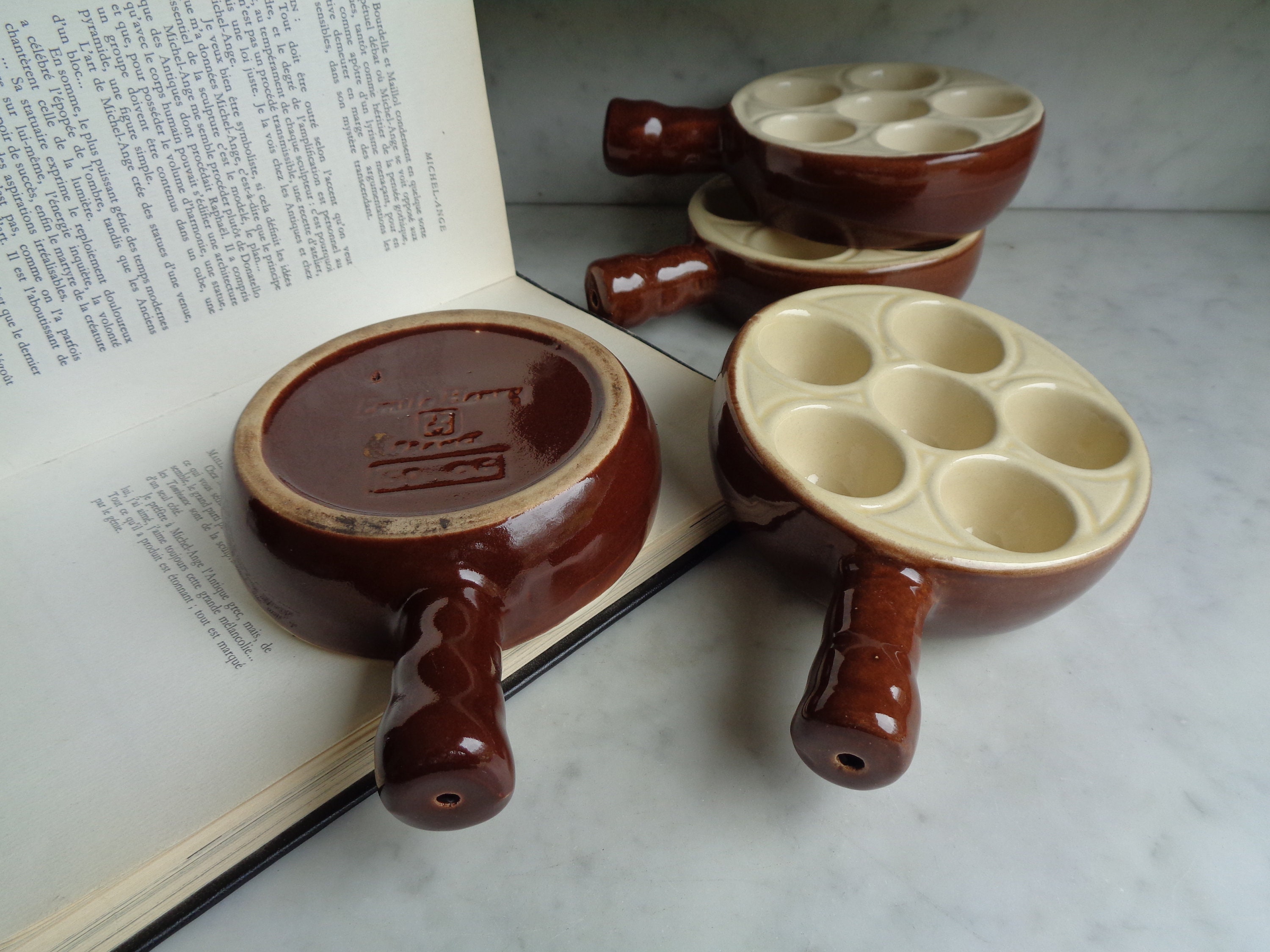 Vintage Emily Henry Mini Bundt Cake Ceramic Dishes/Pans Made In France