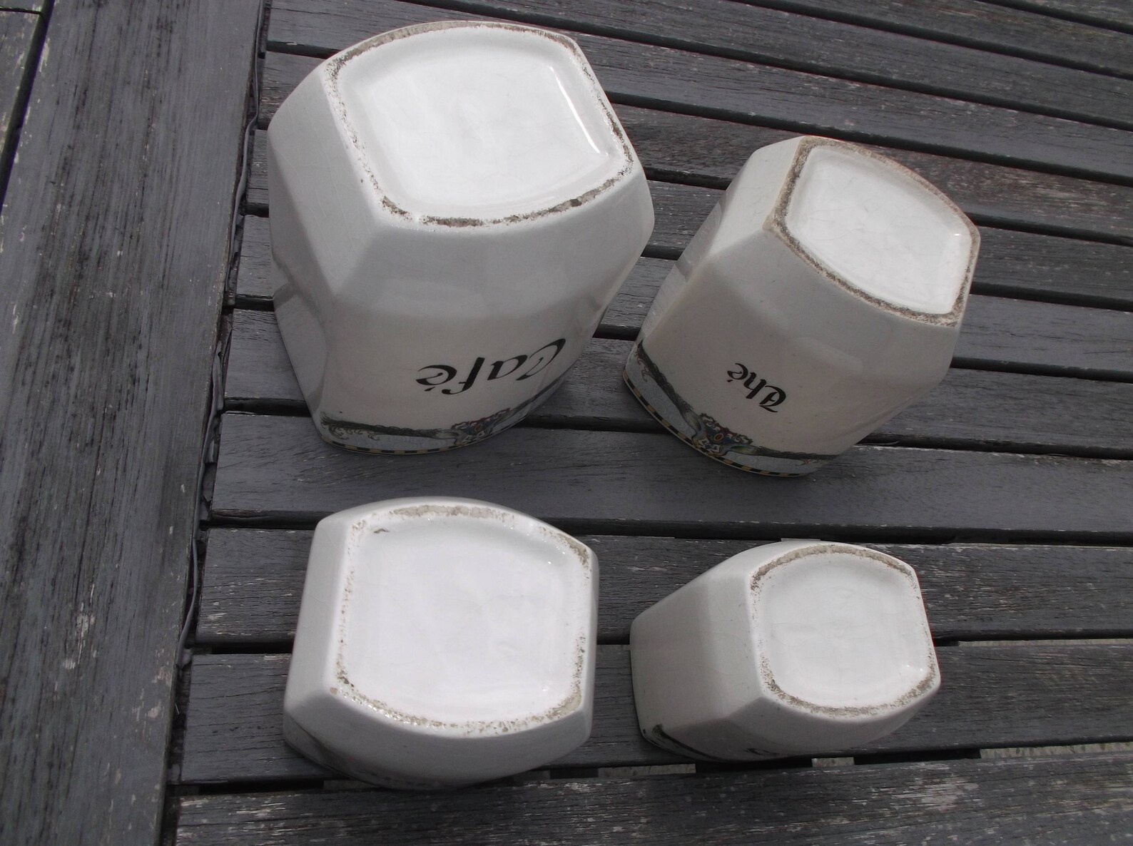 3 antike Küche-Vorratsdose - Anciens pots de cuisine (Gebraucht) in