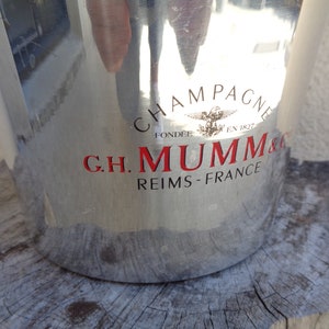 Papierkorb, Mumm Champagnerkübel, Vintage Französisch