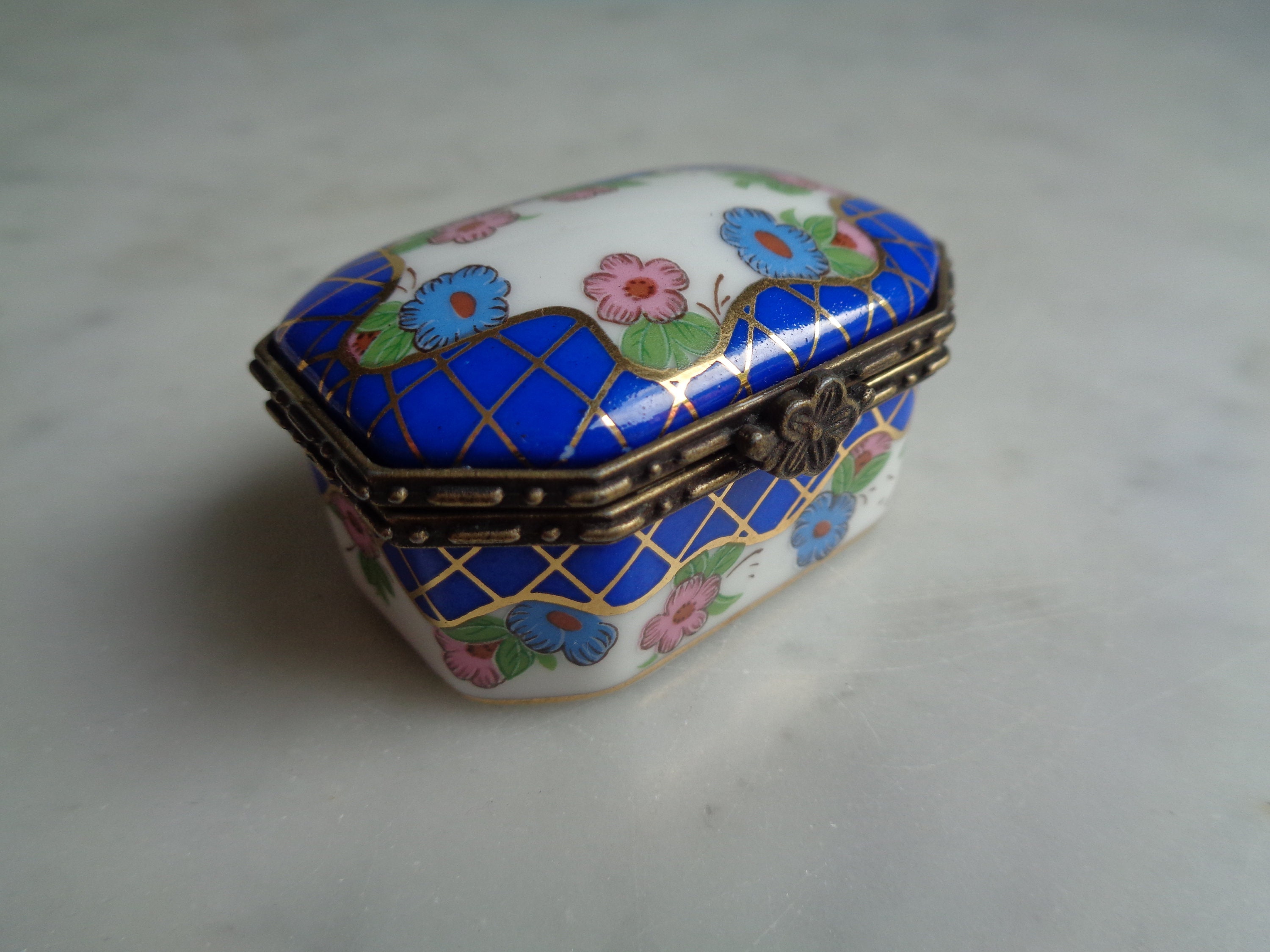 Porcelain Box Collection Miniature Jewelry Box in the Style Etsy