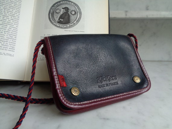 kickers leather backpack