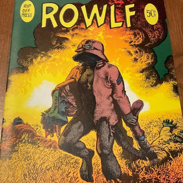 Rip Off Press Rowlf Richard V. Corben Second Printing 1971 Comics Adult Comic Book Good Condition Comic Fantasy