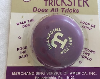 Vintage Toy 1970's Jet Top Trickster Yo Yo Yo-Yo New In Original Package Free Shipping Purple Lilac Made in U.S.A.