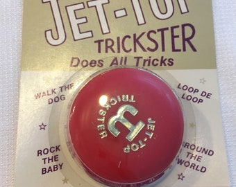 Vintage Toy 1970's Jet Top Trickster Yo Yo Yo-Yo New In Original Package Free Shipping Bright Cherry Red Made in U.S.A.