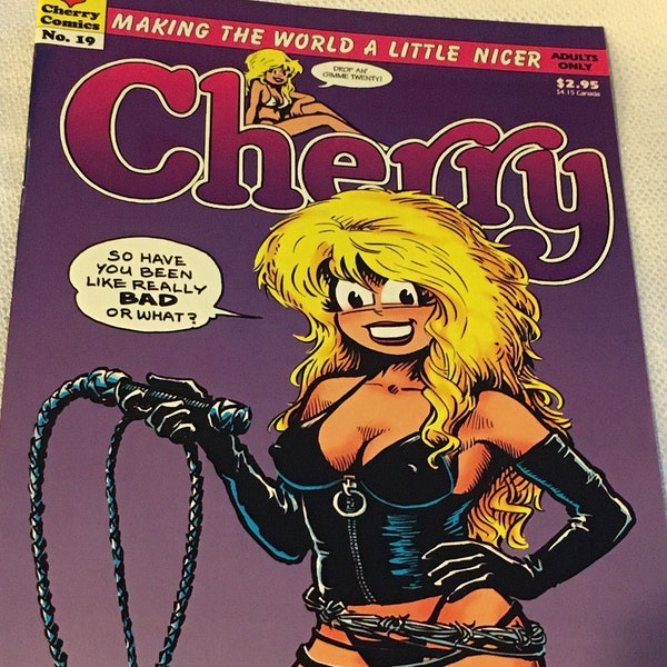 Cherry #19 1998 Issue Poptart Larry Welz Comics Adult Comic Book Fine Condition Erotic Art Adults Only Making The World A Little Nicer