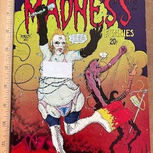Vintage 1974 No. 2 Cosmic Comix ADULTS ONLY Comic Adult Comix Book Rock N and Roll Madness Funnies London UK