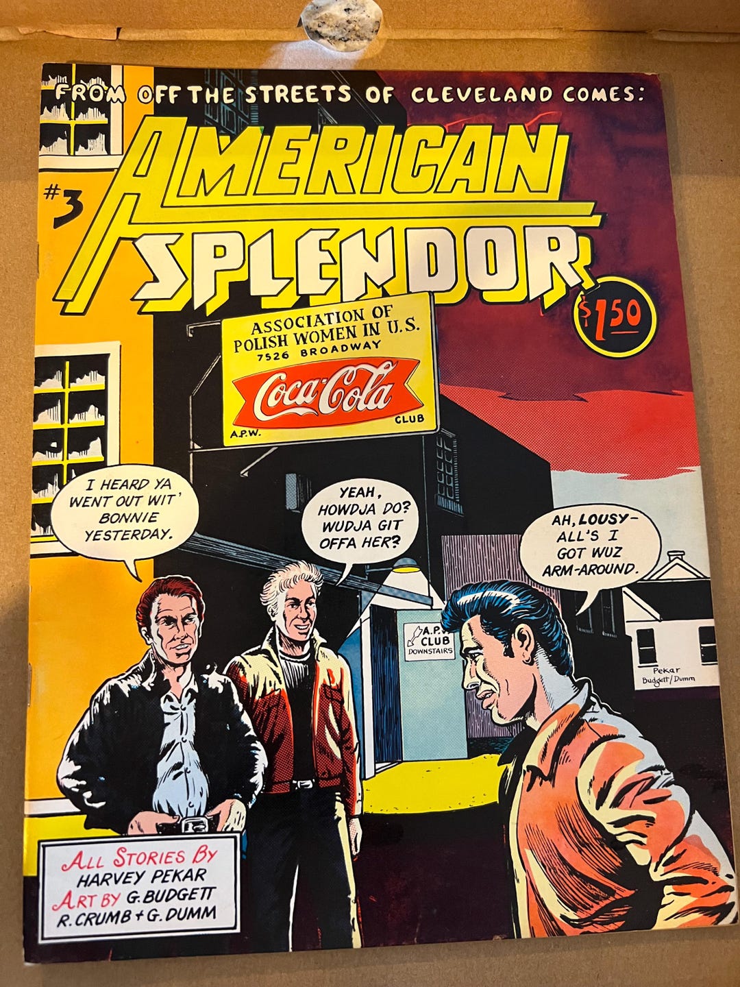 Vintage Adult Comic 1978 American Splendor Harvey Pekar Budgett Crumb vintage-adult-comic-1978-american-splendor-harvey-pekar-budgett-crumb