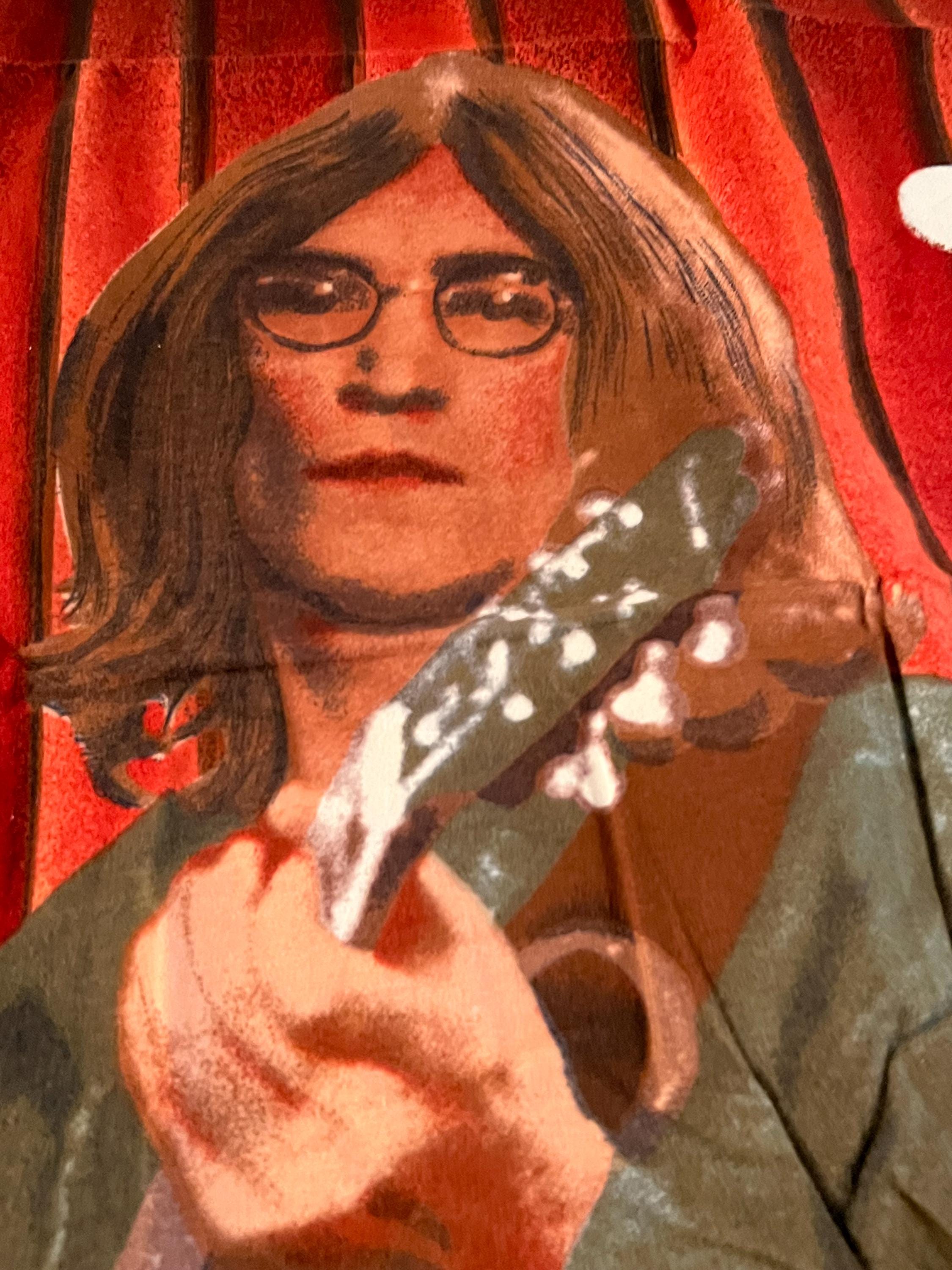 John LennonタペストリーvintageDirtyMacBeatles John Lennon - Yoko Ono VINTAGE 1968 U.S. JOHN LENNON TWO