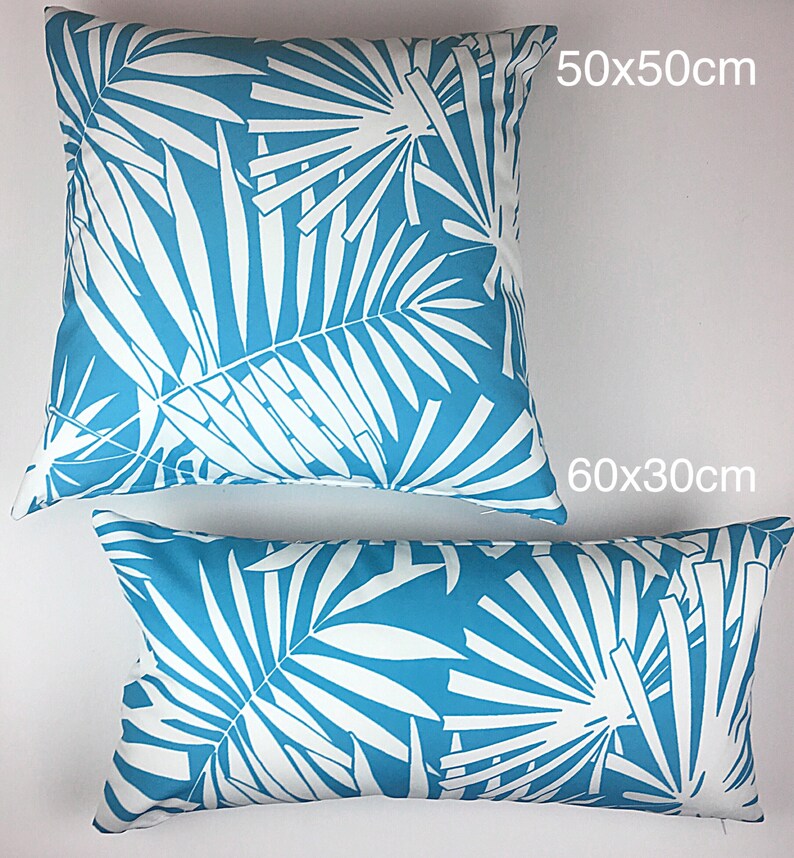 Pier Weatherproof Cushion Covers Outdoor Aquamarine Sunbrella Etsy