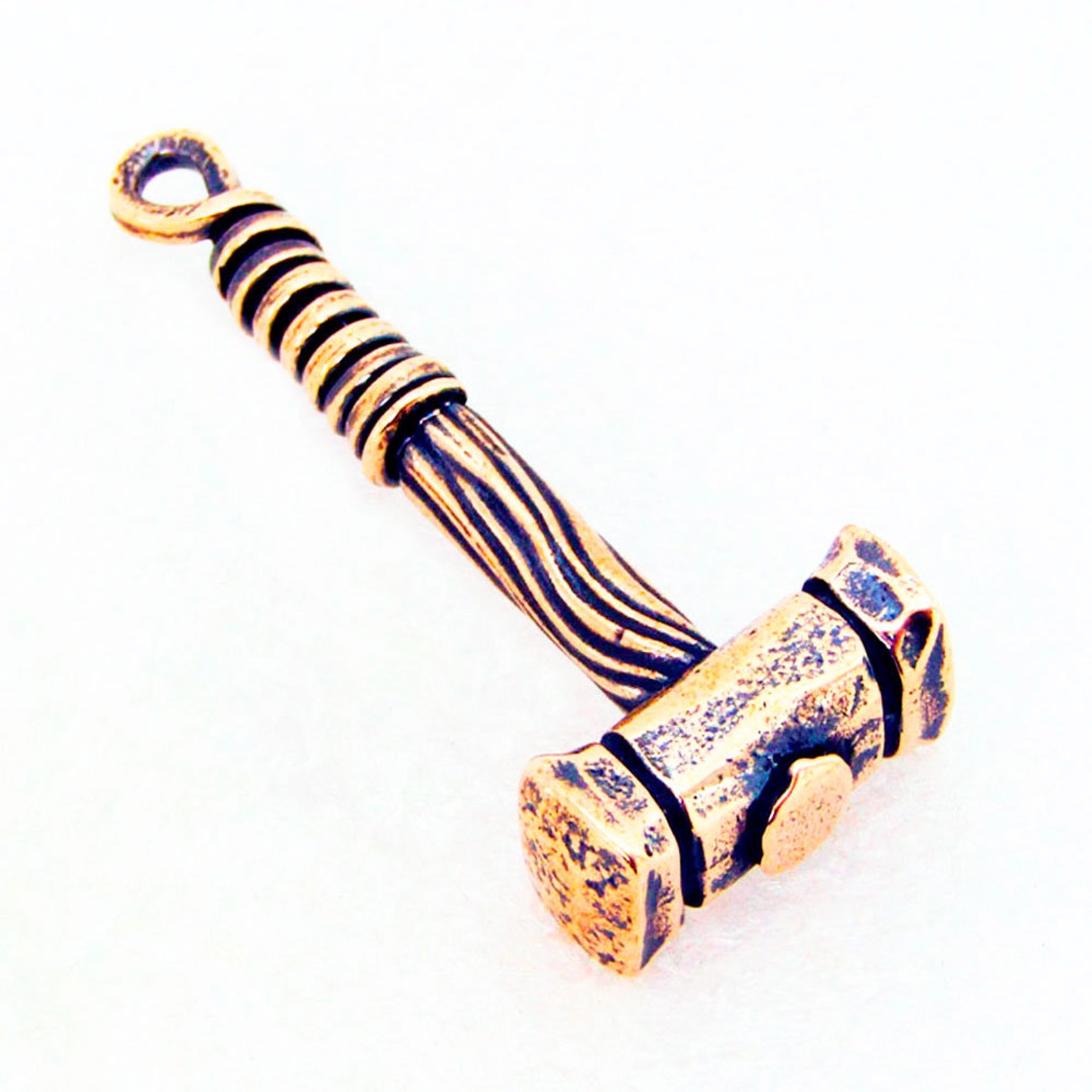 Hammer Pendant Bronze Charm Etsy