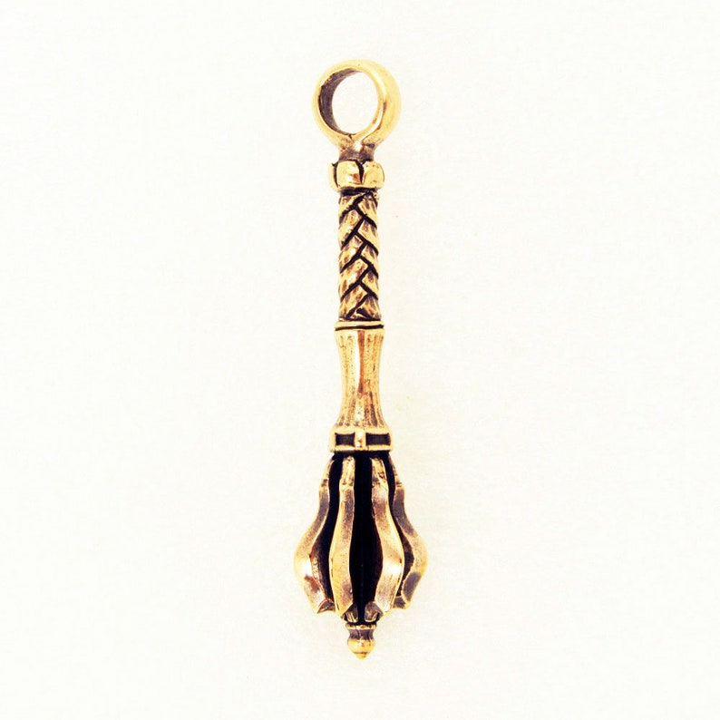 Mace Pendant Weapon Keychain Bronze Charm Etsy