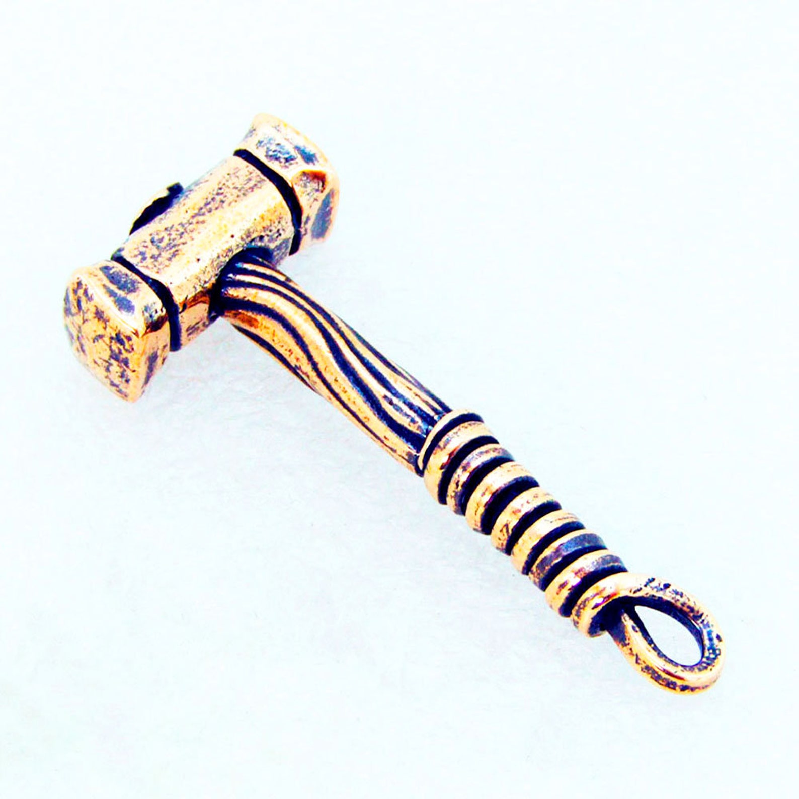 Hammer Pendant Bronze Charm Etsy