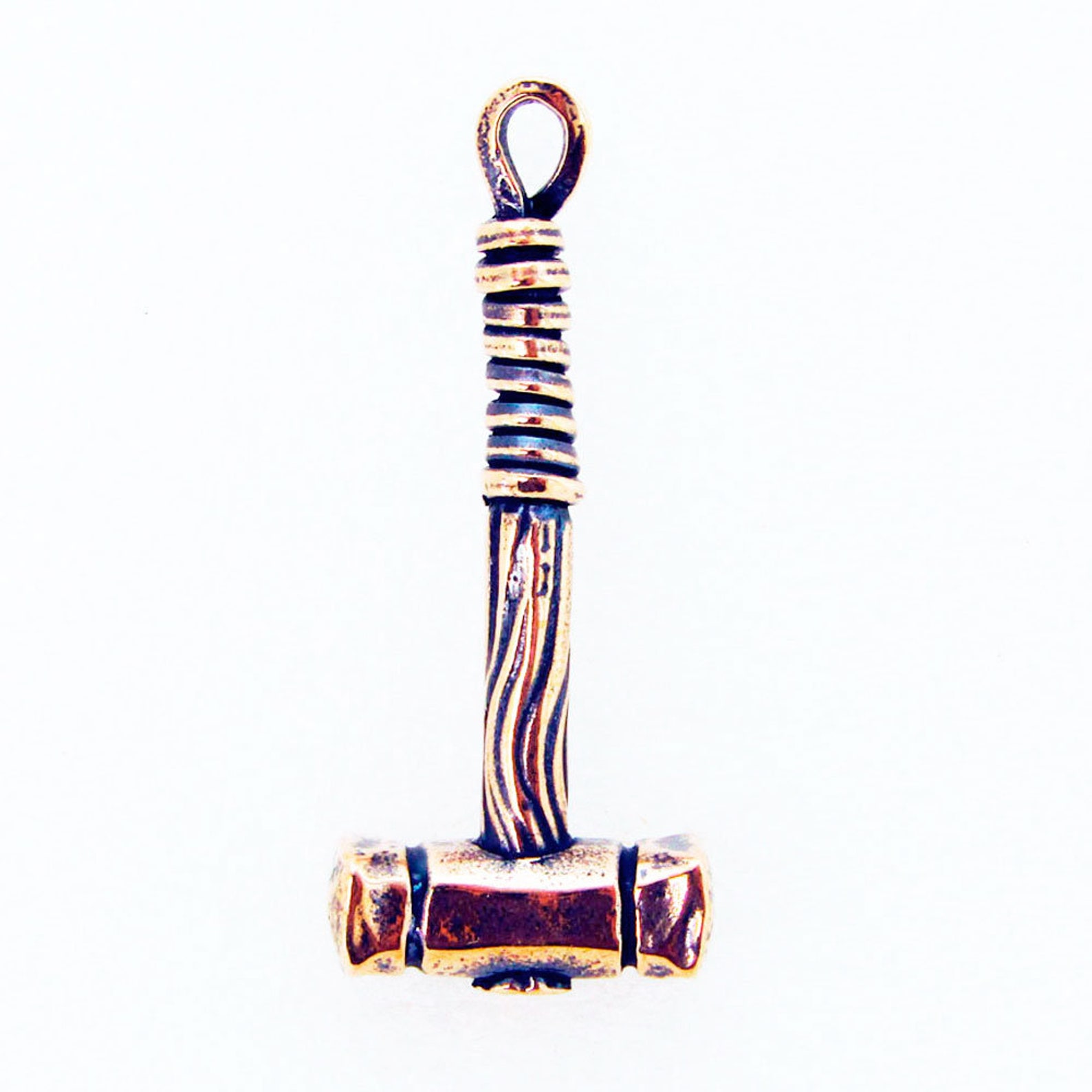 Hammer Pendant Bronze Charm Etsy