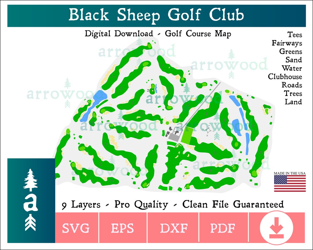 Black Sheep Golf Club - Sugar Grove, IL - Digital Download Golf Course ...