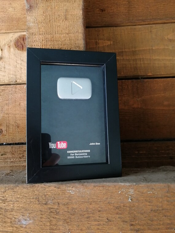 Custom Youtube Play Button Silver Button Gold Button Youtube Button Youtuber Award Youtuber Gift Congratulation Gift