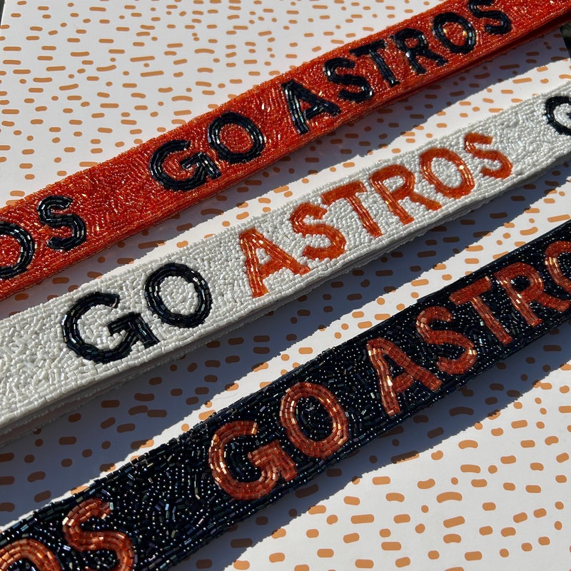 Astros Beaded Purse Strap