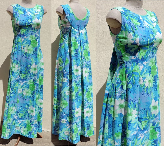 draping hawaiian dress