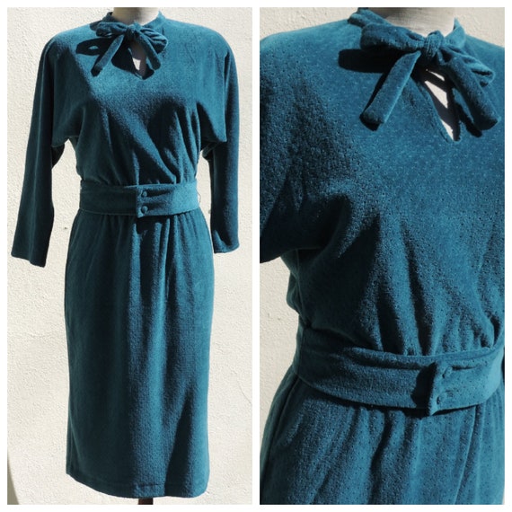 Vintage Jeanne Lanvin 70s New Old Stock Couture Dr